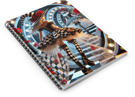 Halloween Witch Through the Mirror Spiral Notebook - Ruled Line