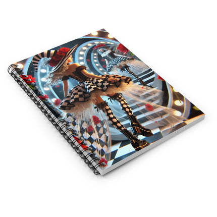 Halloween Witch Through the Mirror Spiral Notebook - Ruled Line