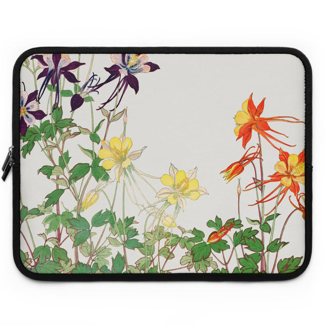 Aquilegia Flower by Tanigami Kônan Laptop Sleeve