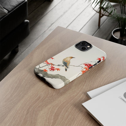 Japanese Bird on Maple by Ohara Koson Phone Cases