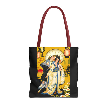 Golden Embrace Tote Bag (AOP)
