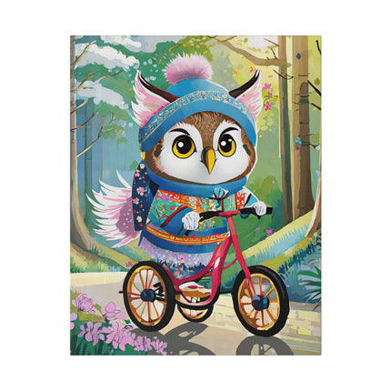 Baby Owl Matte Canvas, Stretched, 0.75"