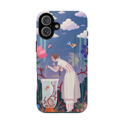 🐠🌸 The Enchanted Aquarium Garden Phone Case – Art Deco Underwater Fantasy