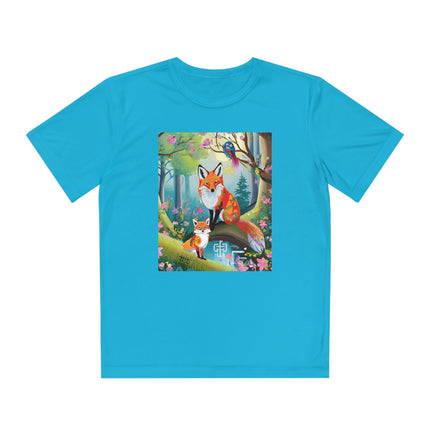 Mischievous Fox Youth Competitor Tee – Forest Fun & Whimsical Adventure