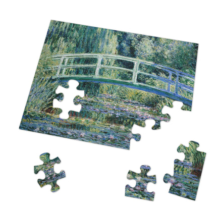 Water Lilies and Japanese Bridge by Claude Monet Puzzle (30, 110, 252, 500-Piece)