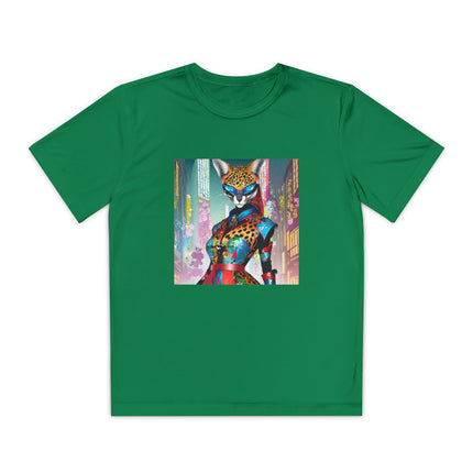 Cyber Cat Glamour Youth Competitor Tee