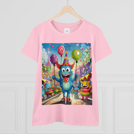 Monster Parade Madness Women's Midweight Cotton Tee