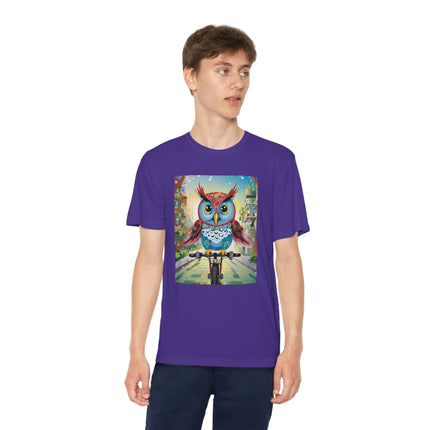 Cycling Owl Youth Competitor Tee – Urban Adventure & Playful Energy