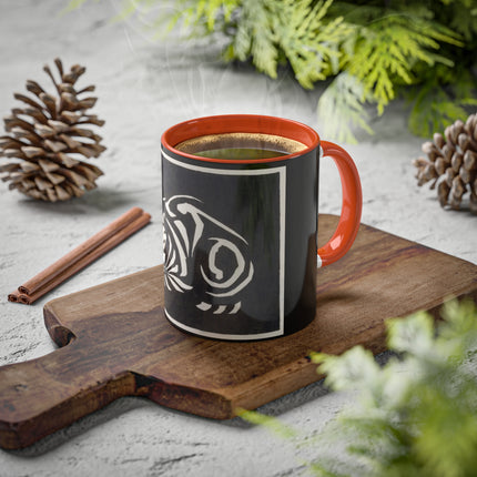 December (Cat Lying) by Anna Julia de Graag Colorful Mugs, 11oz