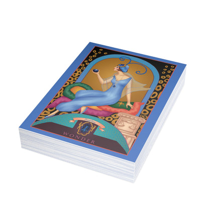 September & Sapphire (from the Gem Series) by Sofia Chiostri Postcards (envelopes included) - Bundles of 10, 30, 50 Pieces