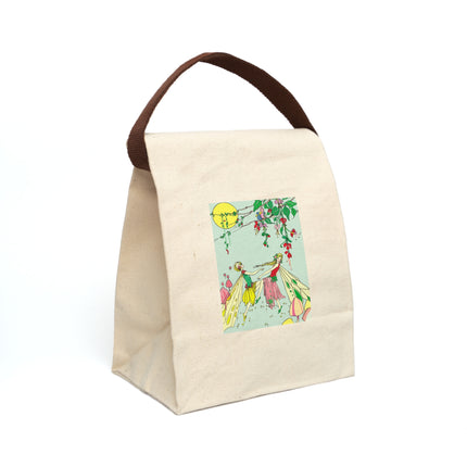 Moonlit Dance of Enchanting Fairies Canvas Lunch Bag With Strap
