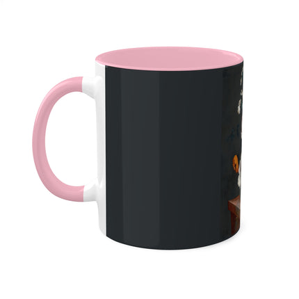 Floral Still Life by Johann Baptist Drechsler Colorful Mugs, 11oz
