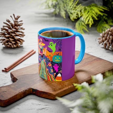 🌈👻 The Rainbow Ghost Masquerade Colorful Mug – Colorful Halloween Charm