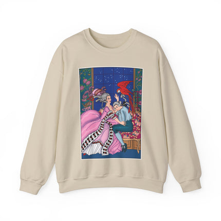 The Jealous Parrot by George Barbier Heavy Blend™ Crewneck Sweatshirt