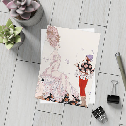 🌸🦋 Mother Nature Postcards With Envelopes – George Barbier Art Deco Floral Fantasy