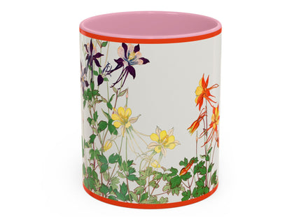 Aquilegia Flowers by Tanigami Kônan Colorful Mugs (11oz, 15oz)