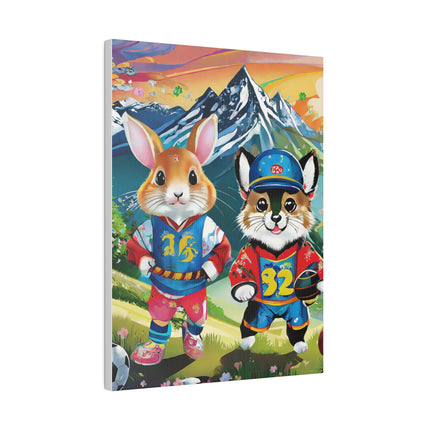 Animal Athletes Matte Canvas, Stretched, 0.75"