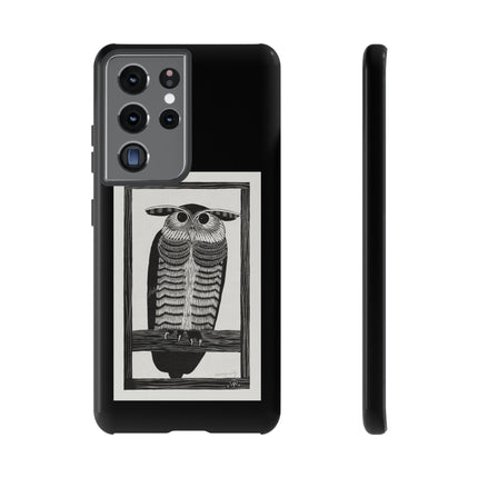 Horned Owl by Samuel Jessurun de Mesquita Phone Cases