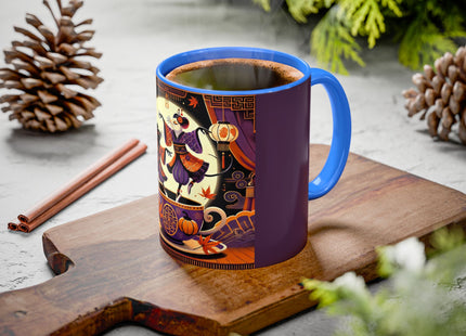 Theatrical Halloween Mice on Teacup Colorful Mugs (11oz, 15oz)