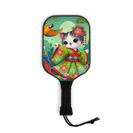Parrot Dance of the Geisha Kitten Pickleball Kit – Tropical Twirls & Vibrant Vibes