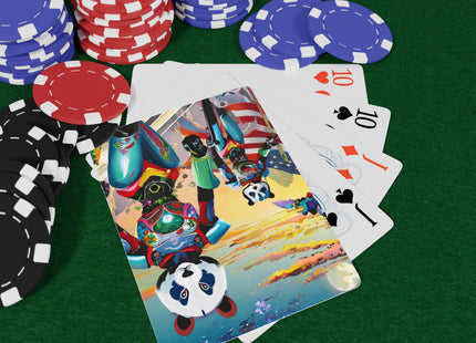 Cyber Punk Robots Playing Cards