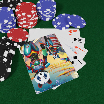 Cyber Punk Robots Playing Cards