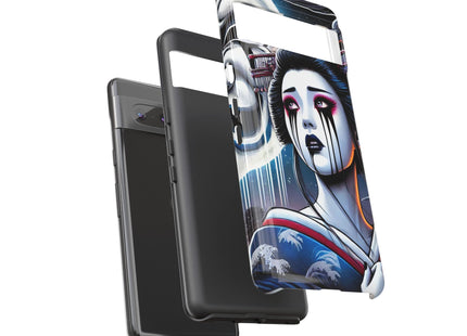 Geisha’s Black Ink Tears Phone Cases