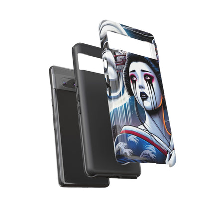 Geisha’s Black Ink Tears Phone Cases