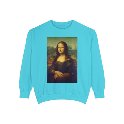 Mona Lisa by Leonardo da Vinci Unisex Garment-Dyed Sweatshirt