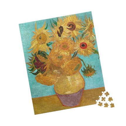 Vase with Twelve Sunflowers by Vincent Van Gogh Puzzle (110, 252, 500-Piece)