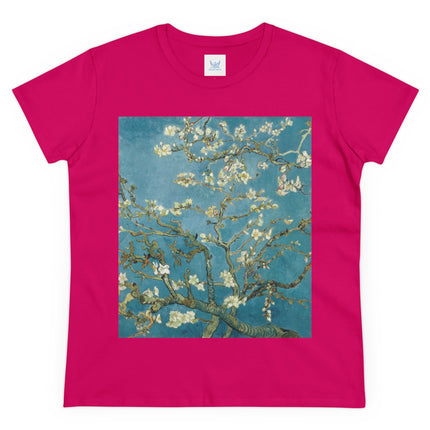 Almond Blossom by Vincent van Gogh Women's Midweight Cotton Tee