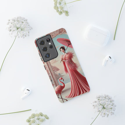 Petals, Porcelain, and Flamingos Phone Cases
