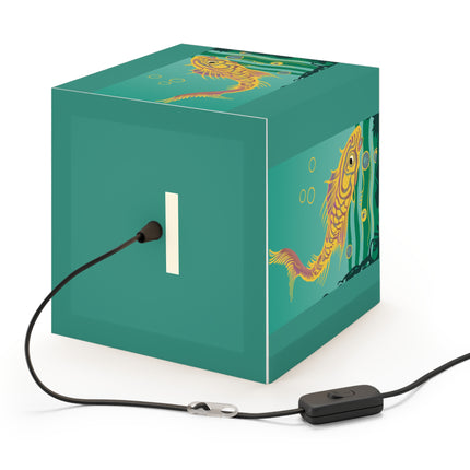 Golden Serenity Light Cube Lamp