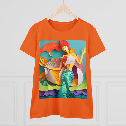 Charming Mermaid Women's Midweight Cotton Tee
