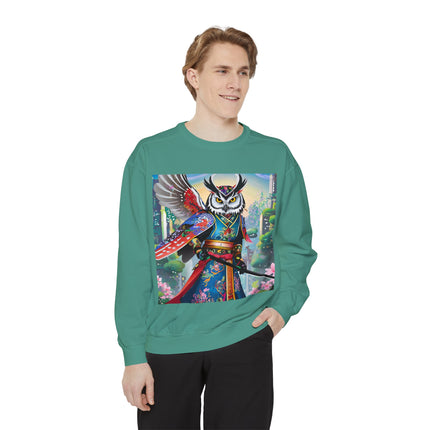 Cyberpunk Samurai Owl Sweatshirt