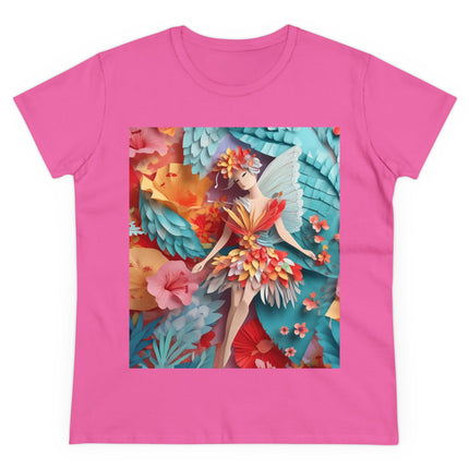 Hibiscus Fairy Women's Midweight Cotton Tee