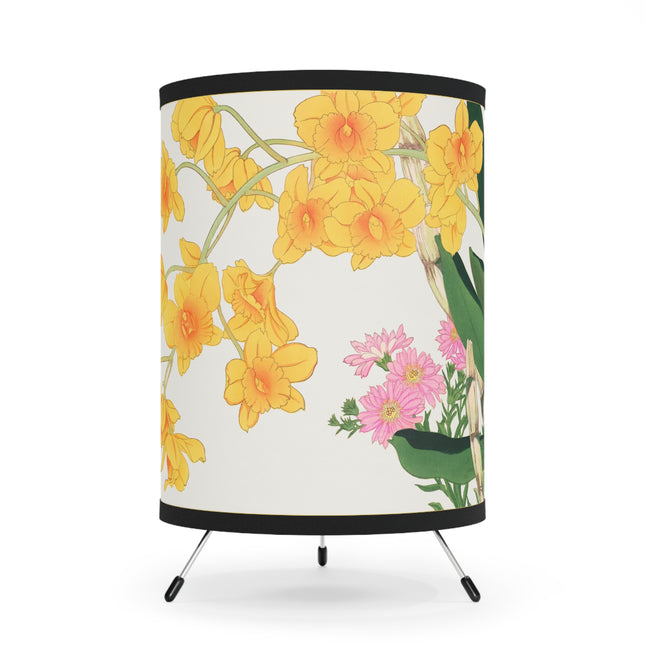 Golden Bow Orchid by Tanigami Kônan Tripod Lamp