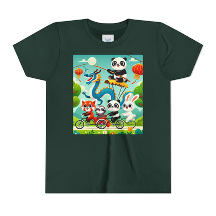 Rolling Along Together Youth Short Sleeve Tee