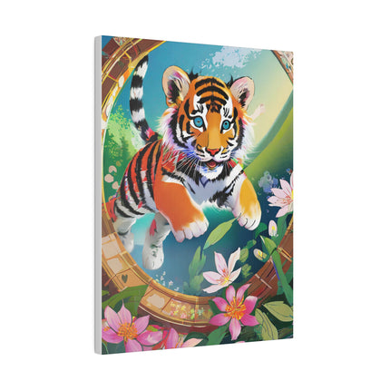 Majestic Tiger Cub Matte Canvas, Stretched, 0.75"