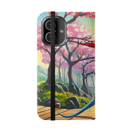 🐀⚔️ Cyber Samurai Rat Flip Case – Neon Discipline & Futuristic Skill