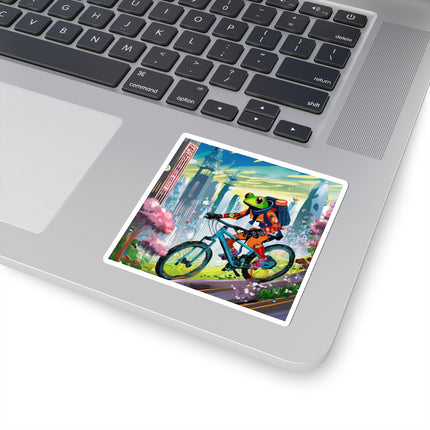 Cyberpunk Frog Kiss-Cut Stickers (4 Sizes)