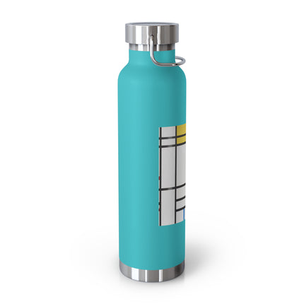 Place de la Concorde by Piet Mondrian Copper Vacuum Insulated Bottle, 22oz