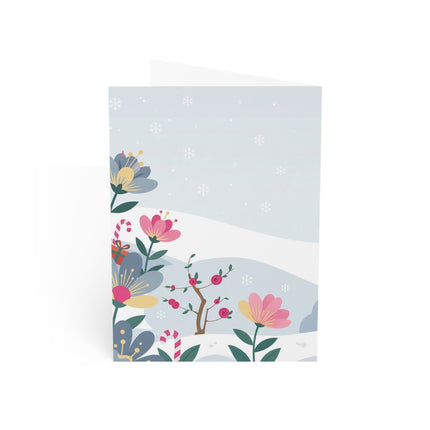 🌹❄️ The Lady Of The Winter Rose Greeting Card – Art Deco Holiday Elegance