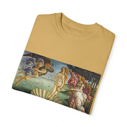 Birth of Venus by Sandro Botticelli Unisex Garment-Dyed T-shirt