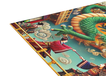 Tibetan Dragon Over Kabuki Duel Postcards (envelopes included) - Bundles of 10, 30, 50 Pieces