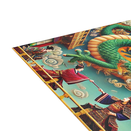 Tibetan Dragon Over Kabuki Duel Postcards (envelopes included) - Bundles of 10, 30, 50 Pieces
