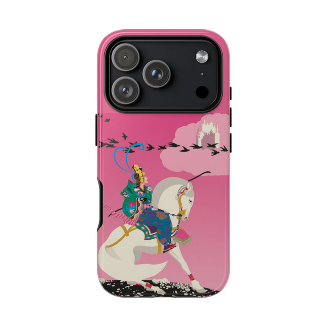 Samurai Princess on the White Steed Phone Case – Epic Grace & Mythic Power