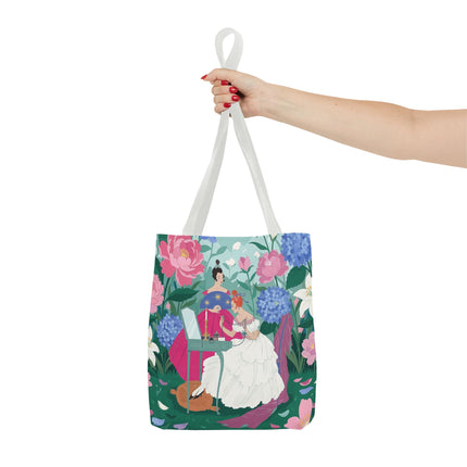 🌸🕯️ The Ladies Of The Enchanted Garden Vanity Tote Bag – Art Deco Floral Elegance