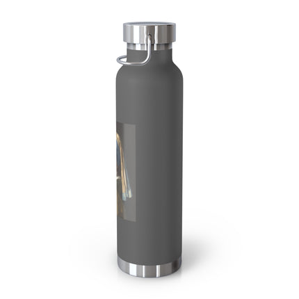 Girl with a Pearl Earring by Johannes Vermeer Copper Vacuum Insulated Bottle, 22oz