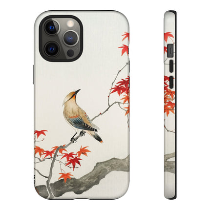 Japanese Bird on Maple by Ohara Koson Phone Cases